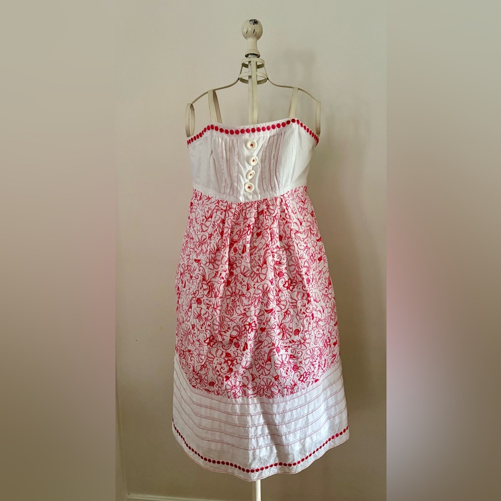 Lilly Pulitzer White and Pink Floral Dress